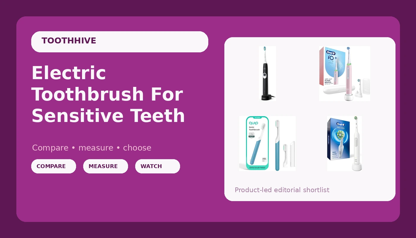 Electric Toothbrush For Sensitive Teeth - ToothHive review with measurements and honest opinion