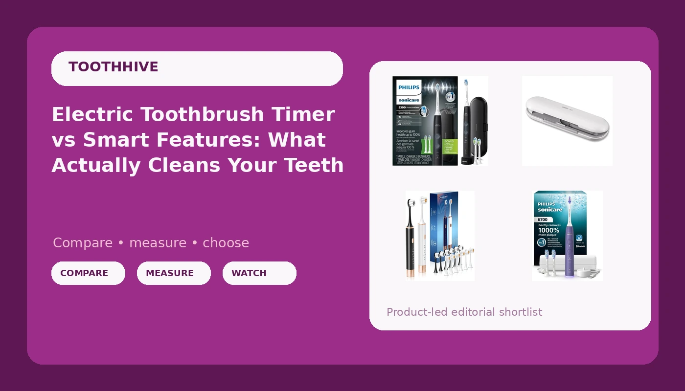 Electric Toothbrush Timer vs Smart Features: What Actually Cleans Your Teeth