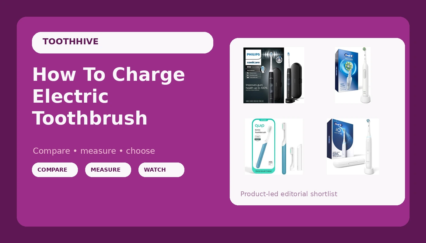 How To Charge Electric Toothbrush - ToothHive review with measurements and honest opinion