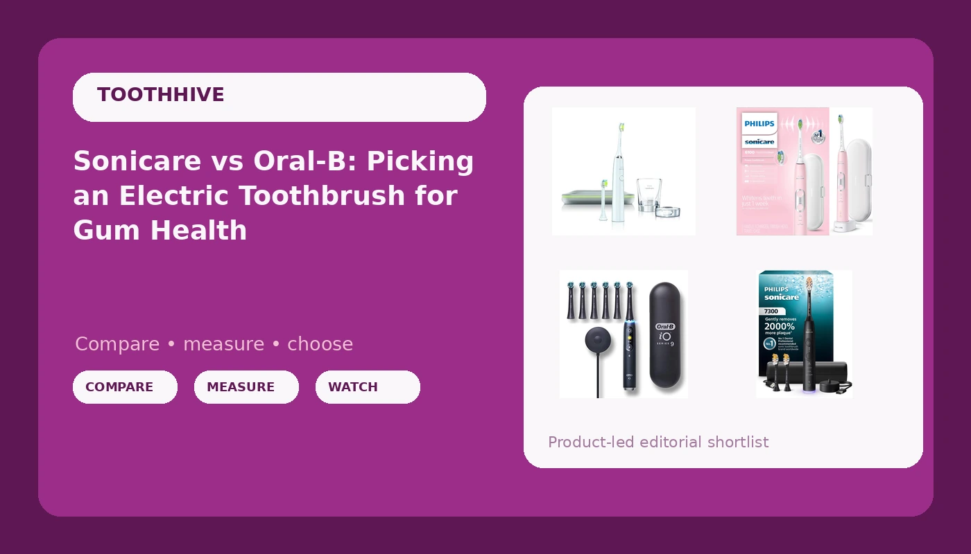 Sonicare vs Oral-B: Picking an Electric Toothbrush for Gum Health